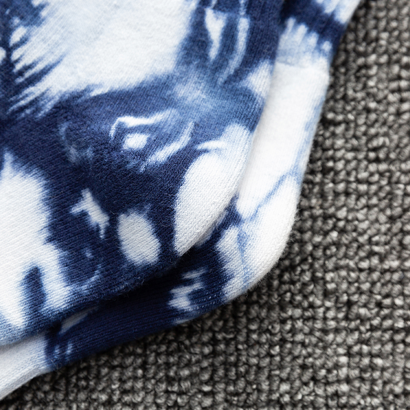 Хлопковые спортивные носки длиной до середины икры с принтом тай-дай